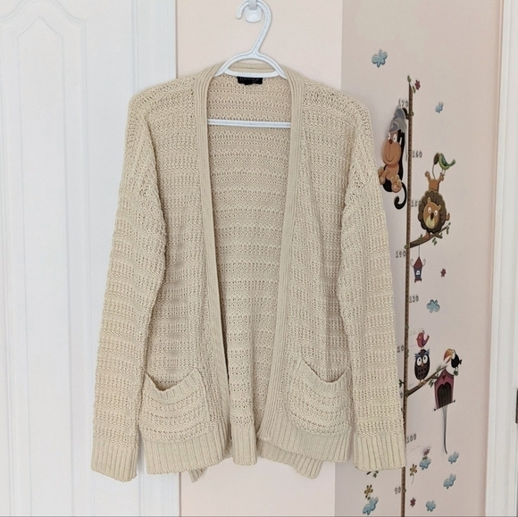 TOPSHOP boho southwestern cotton blend textured knit cardigan size 8 @F - Picture 12 of 12
